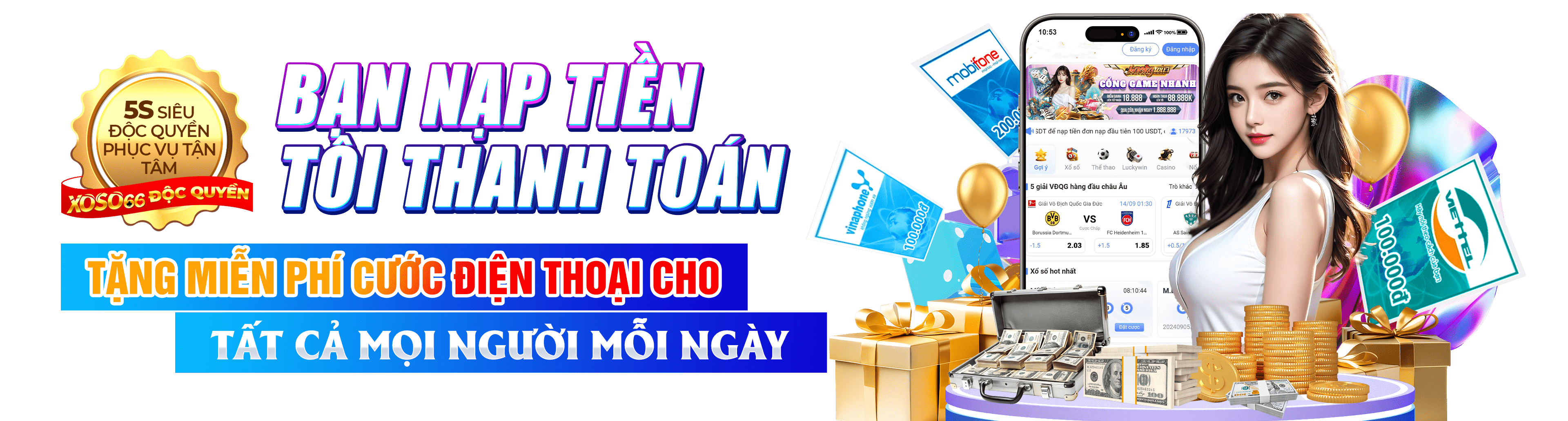 Hình ảnh quảng cáo của v9bet hiển thị nền tảng và các lợi ích