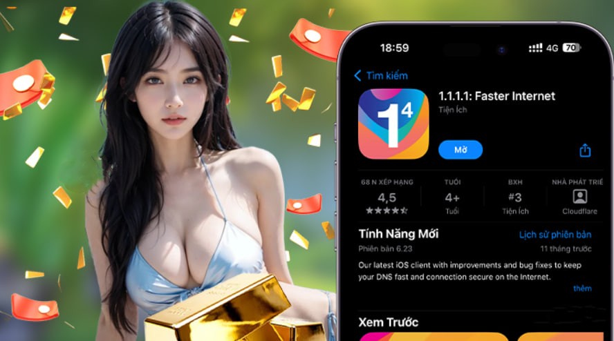 Hình ảnh quảng cáo của v9bet hiển thị nền tảng và các lợi ích